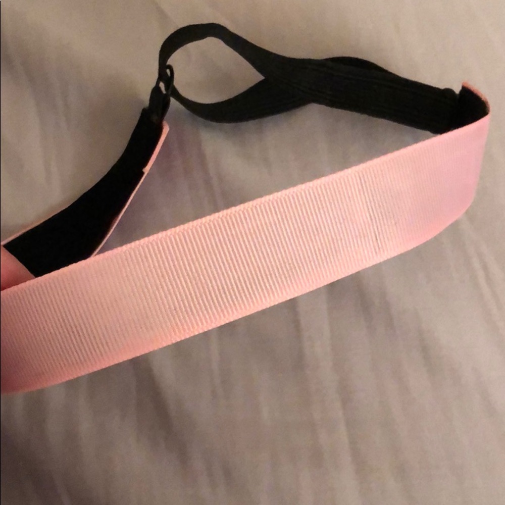 EUC Headband W/Pink Ribbon - adjustable strap